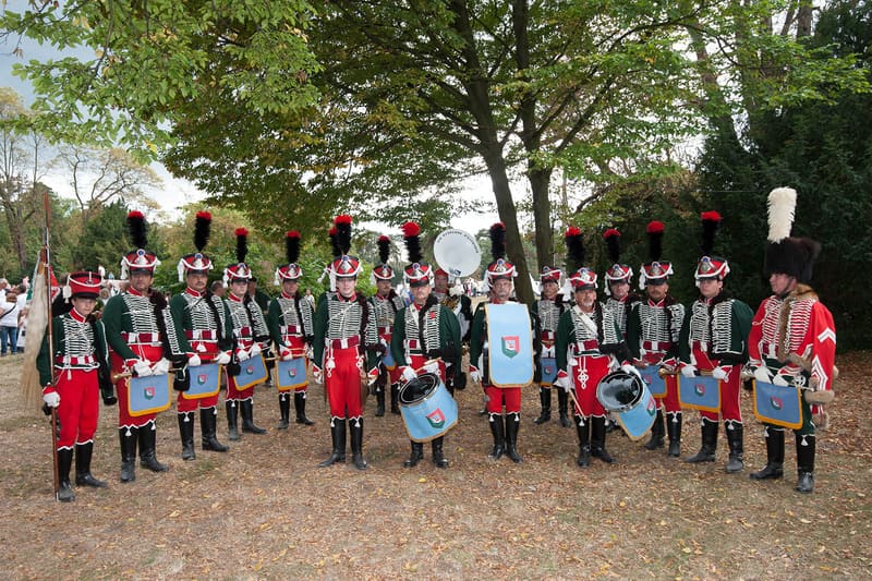 Concert de fanfares militaires en costume d’époque